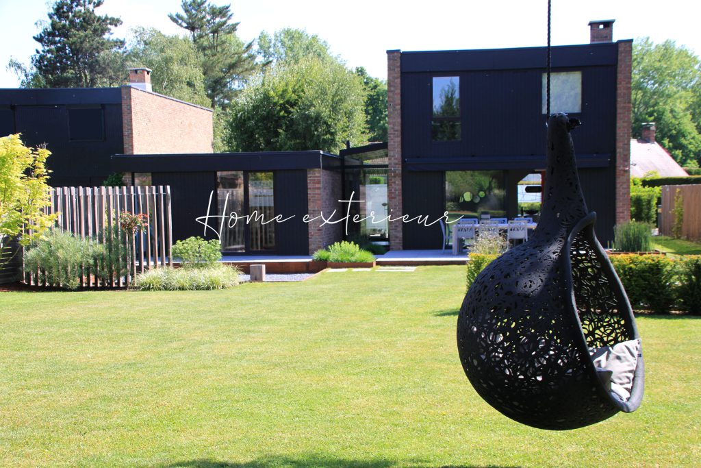 Création d’un jardin contemporain avec acier corten à Villeneuve d’Ascq