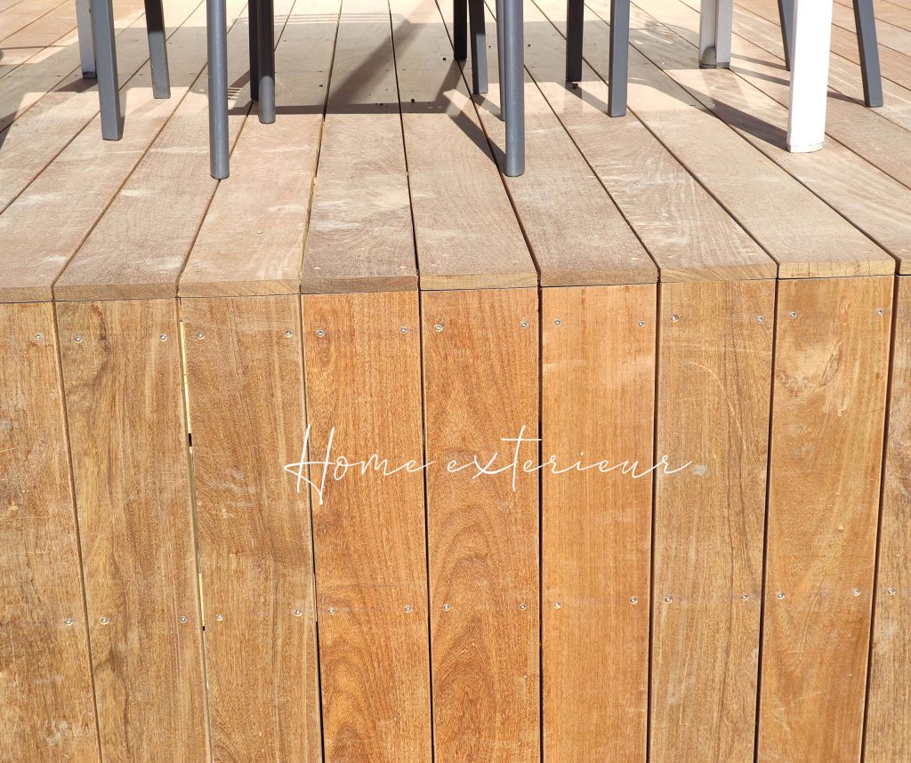 Aménagement d’une terrasse surélevée multi niveaux à Croix