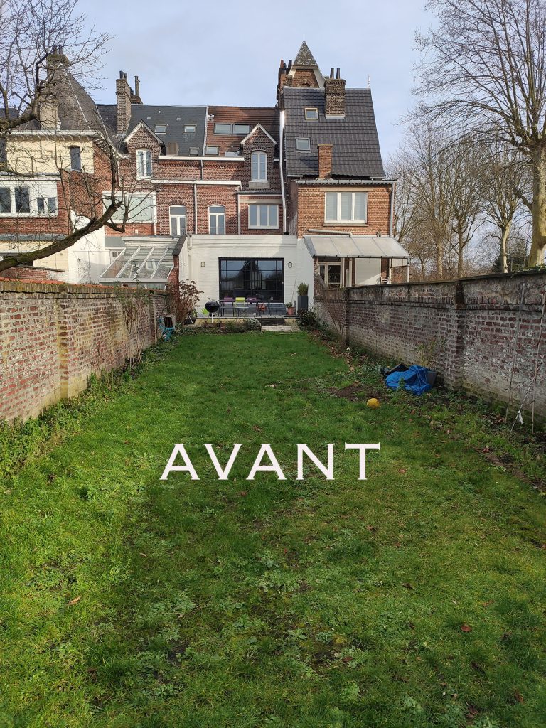 Aménagement d’un jardin long et étroit à Lambersart