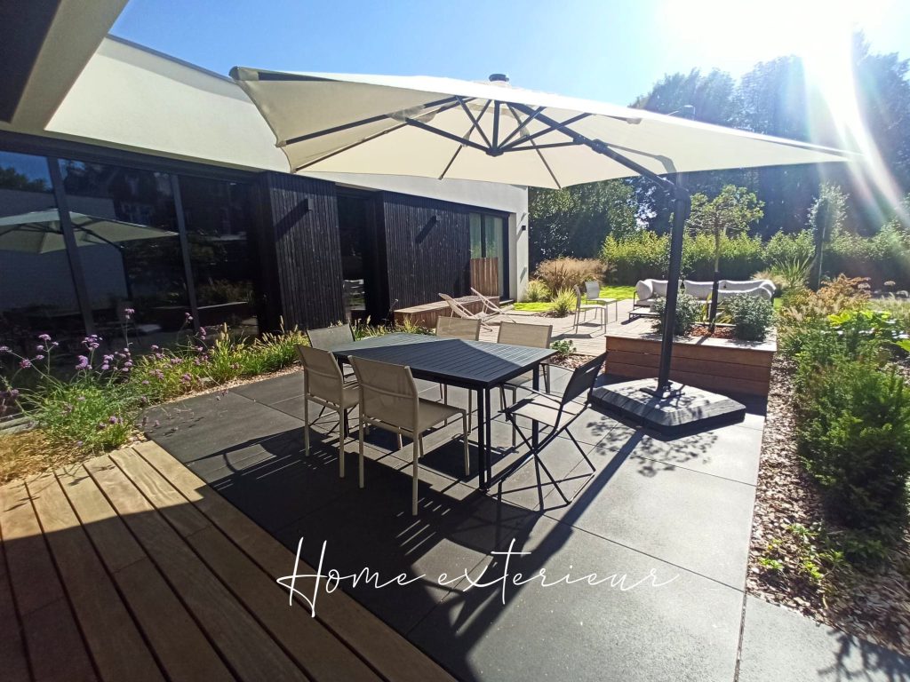 Conception d’un grand jardin/patio à Lambersart