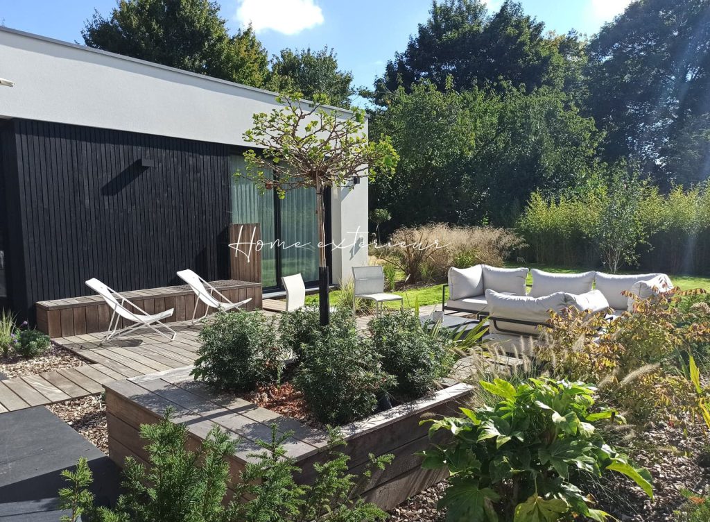 Conception d’un grand jardin/patio à Lambersart