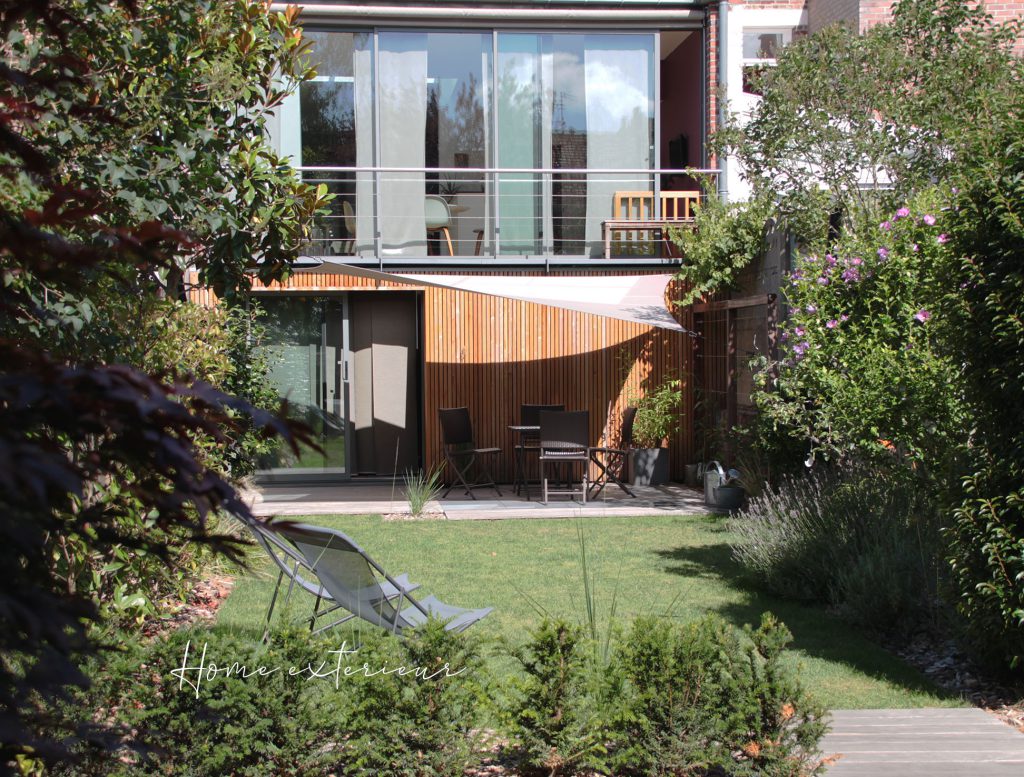 Aménagement d’un jardin de maison bel étage à Lambersart