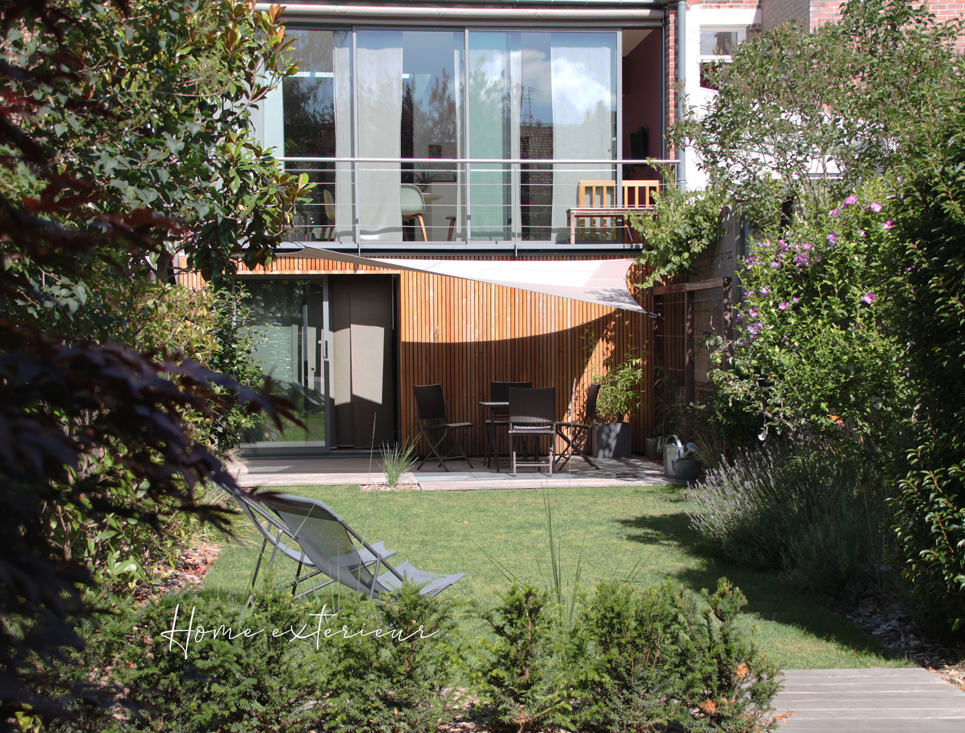Aménagement d’un jardin de maison bel étage à Lambersart