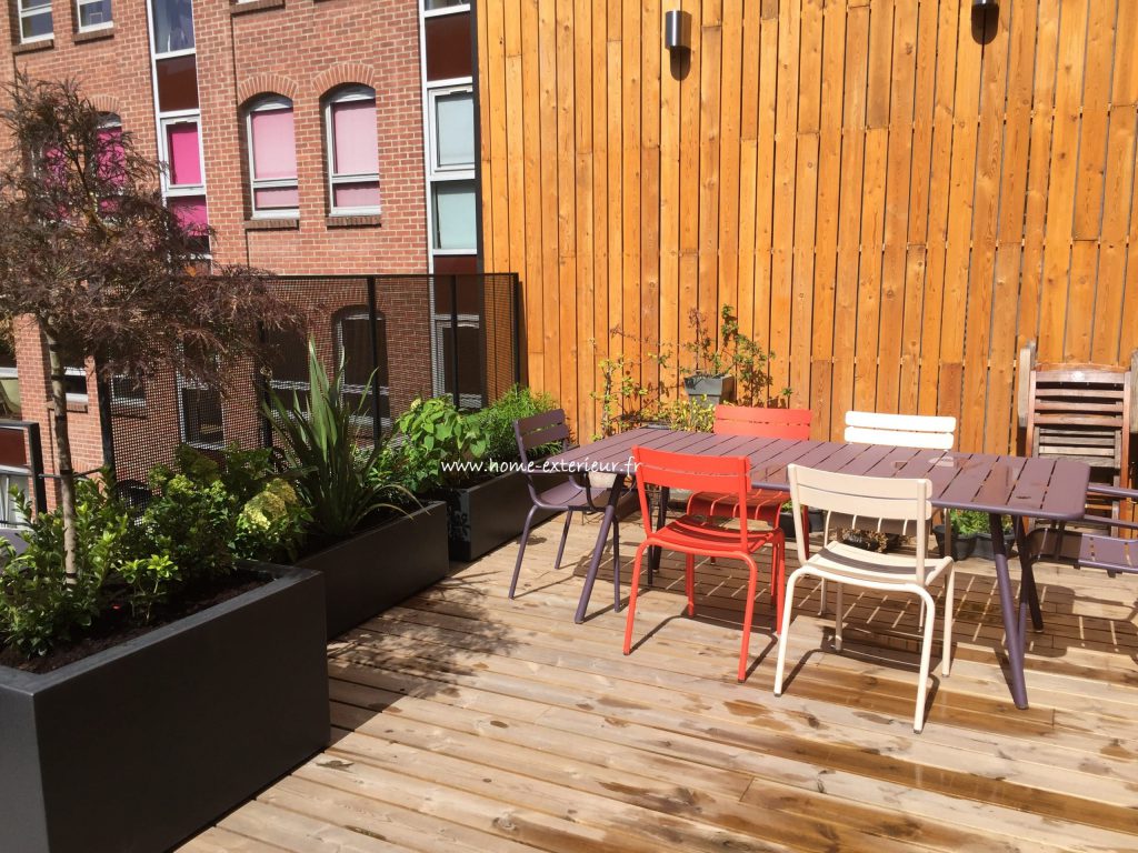 Aménagement d’une terrasse en étage dans le Vieux-Lille