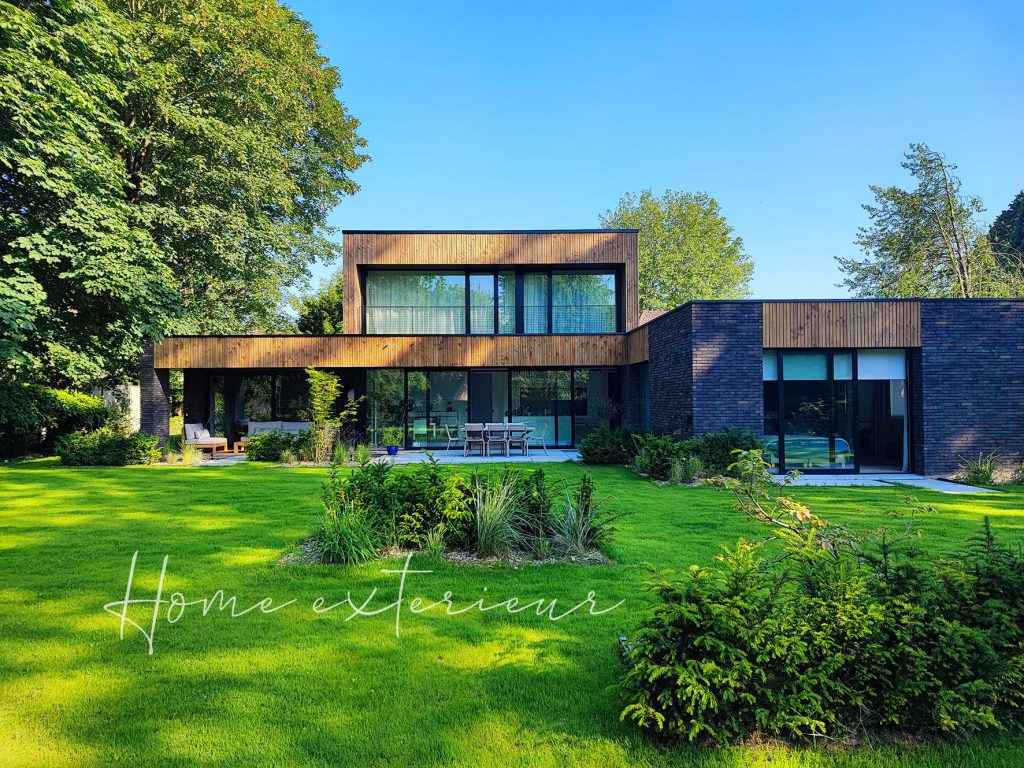 Aménagement d’un jardin autour d’une maison contemporaine à Lambersart