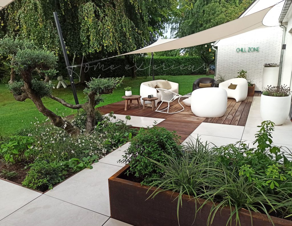 Agrandissement d’une terrasse en deux espaces à vivre à Bondues