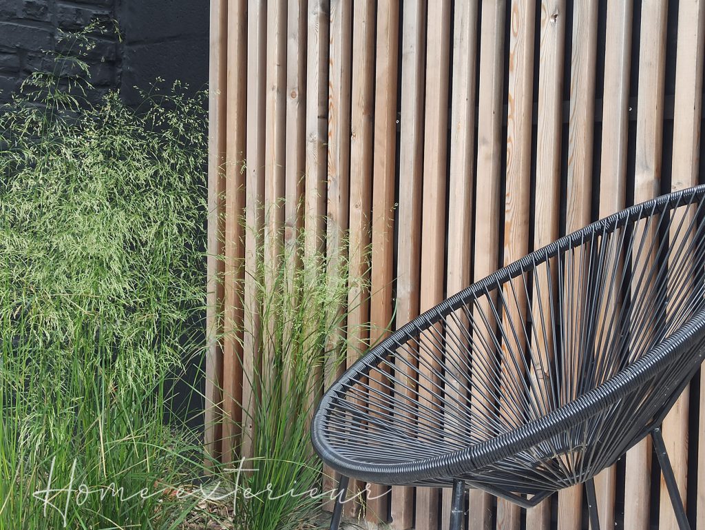 Conception d’un petit jardin original avec table d’eau corten à Lambersart