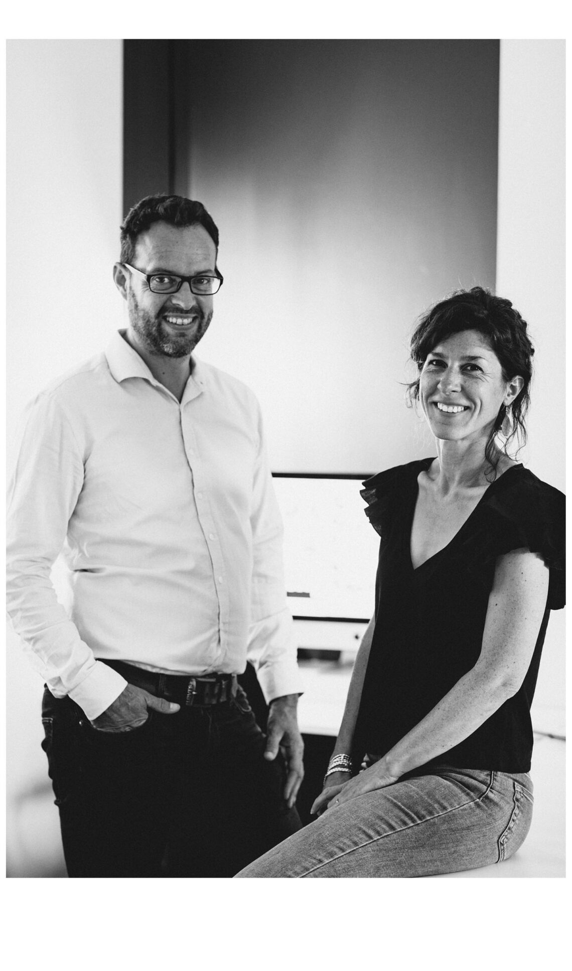 Laurent Mériguet et Marie Lenders à l’agence