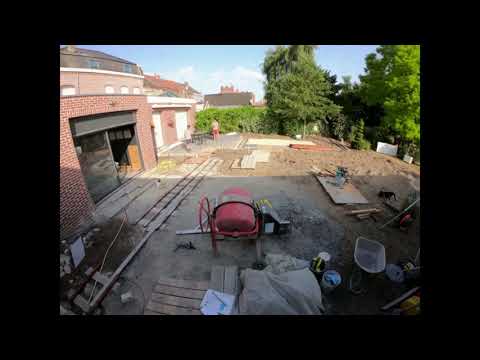 Conception d’un jardin avec bassin contemporain à Orchies