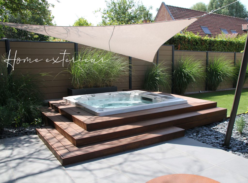 Création d’un espace spa extérieur à Linselles