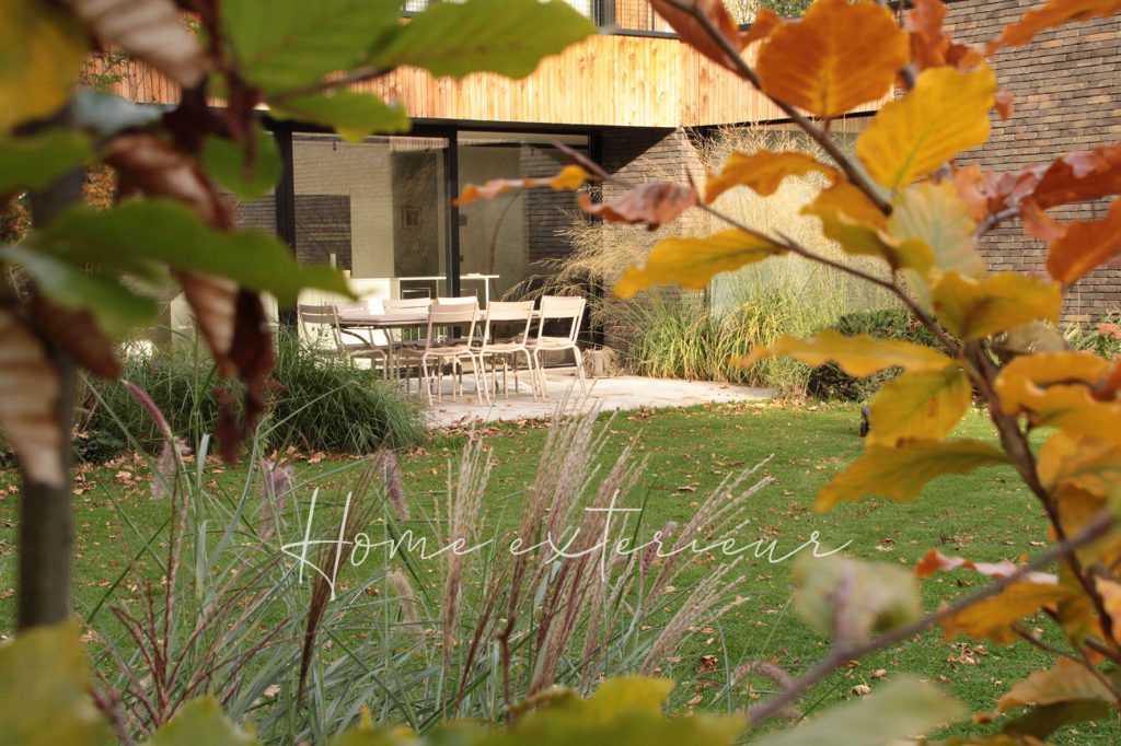 Aménagement d’un jardin autour d’une maison contemporaine à Lambersart