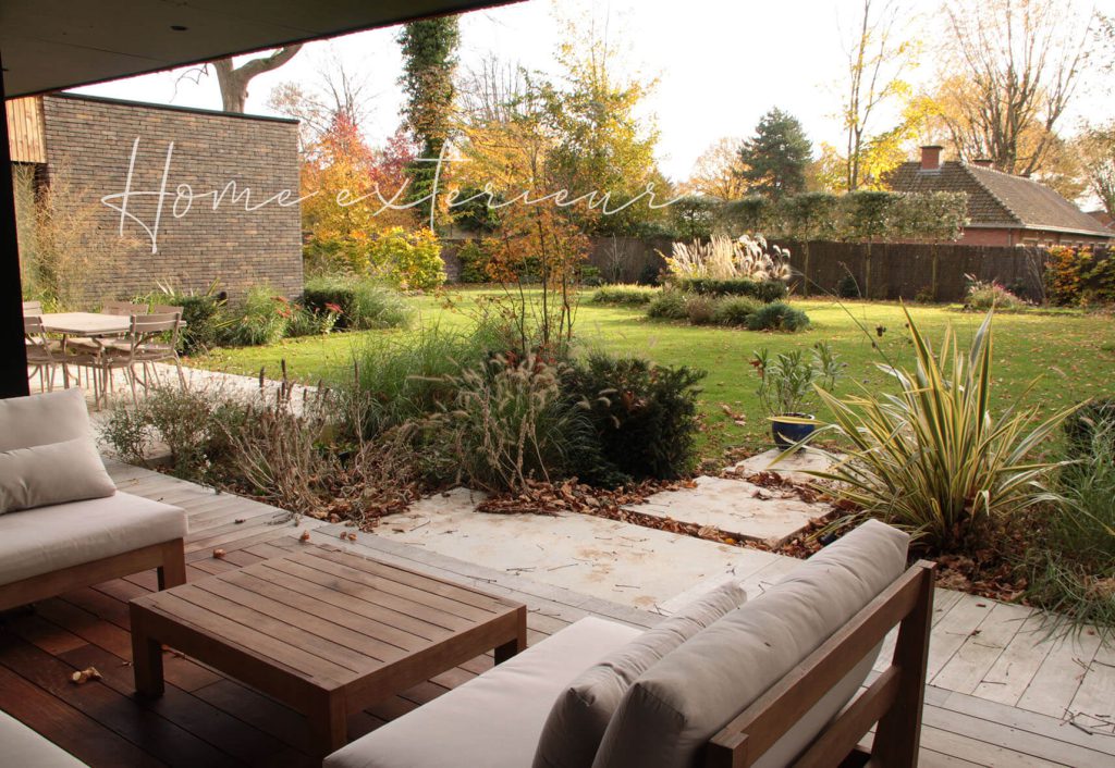 Aménagement d’un jardin autour d’une maison contemporaine à Lambersart